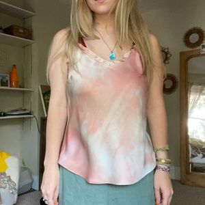 New Aritzia marbled silk tank top